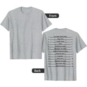 Track Your Long Natural Hair - Length Check Hair Backprint T-Shirt (Small)