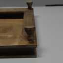 Red Co. 12 x 12 Decorative Square Tabletop Wooden Display Tray Riser in Whitewash Finish