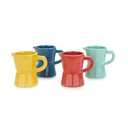 Balvi Coffee cup set Moka Multicolored colour ESPRESS SIZE SIZE SET WITH A colorful Italian coffee ma