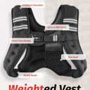 ZELUS Weighted Vest, 12lb Weight Vest with Reflective Stripe for Workout, Strength Training, Running, Fitness, Muscle Building, Weight Loss, Weightlifting