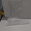 Kathfly 16 Pack 4 x 10 Inch Slatwall Shelves Hanging Accessories Clear Slatwall Shelf Plastic Shelves for Wall, Home Shoe Stores Boutiques Supplies (Clear)