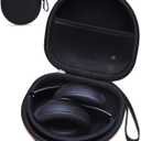 Headphone Case Compatible with BERIBES/TOZO/KVIDIO/Beats/Soundcore Anker Noise Cancelling Over-Ear Headphones, Black