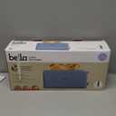 bella 2 Slice Slim Toaster, Fitsanywhere™ Kitchenware, 6 Setting Shade Control with Reheat & Cancel Buttons, Fits Sourdough, 10” Long Slot, Anti Jam & Auto Shutoff, 900 Watt, Surf