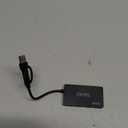 Elecom U3H-CAK3005BBK USB HUB USB HUB 5Gbps Type-C Adapter Cable Fixing 3 Ports, Black (white)