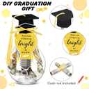 Graduation Gift 2025 Graduation Money Box Holder Graduate Mason Jar Filled with Money Class of 2025 Cap Kit Centerpiece Congrats Decoration Graduate Party Favor for Women Men College High School