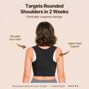 Fit Geno Invisilite Posture Corrector for Women, Adjustable Back Brace for Hunchback Slouching, Upper Back Neck Shoulder Pain Relief, Lightweight Discreet Under Clothes, X-Large