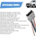 Stereo Wiring Harness, Car Speaker CD Player Modified Tail Line Connector, Plug and Play Waterproof Heat-Resistant Adapter, Compatible with Chevrolet Chrysler Hummer Buick Suzuki (Gray)