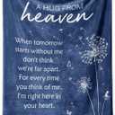 Sympathy Gifts for Loss of Loved One, Soft Flannel Memorial Blanket, Bereavement Gift Idea, Grief Sorry for Your Loss for Mom Dad Grandma Grandpa Sister - 50 X 60 (Blue)