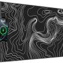 Wireless Charging Mouse Pad, 31.5"x15.8" Large Desk Mat, Smooth Glide | Waterproof Mousepad, Stitched Edge, Non-Slip Rubber Base, Desk Pad Computer Keyboard Mat, No Adapter, 31.5L x 15.8W inches