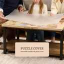 1500 Piece Rotating Wooden Puzzle Board for with 6 Storage Drawers & Protective Cover Jigsaw Puzzle Table - for Adults & Families Home Entertainment & Puzzle Building