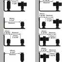 SKYSEN 2 Pack Barn Door Floor Guide Wall Mount Stay Roller,8 Setup Options, Flush Bottom,Black Powder Coated,Felt Strip, Countersunk Holes for Barn Door(706-2 Pack)