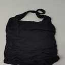 SUUKSESS Women Halter Tank Tops Double Lined Backless Y2K Trendy Going Out Tops (Medium, Black)