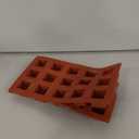 2 Pack Square Silicone Molds, 1.4" x 1.4" x 1" Cube Baking Molds for Bite Size Chocolate, Cake, Truffle, Brownie, Jello, Ice Cube