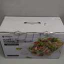 5-Pack Borosilicate Glass Containers with Tempered Lids, 35.2oz/4.4 Cup Airtight Meal Prep Set, Microwave/Freezer Safe (Blue)