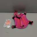 rabbitgoo Dog Harness Small Sized and Leash Set, Step-in Breathable Pet Harness, Soft Walking Reflective Puppy Vest for Small Dogs, Black & Rose Red, S (S (Chest: 15.1 - 16.5"))