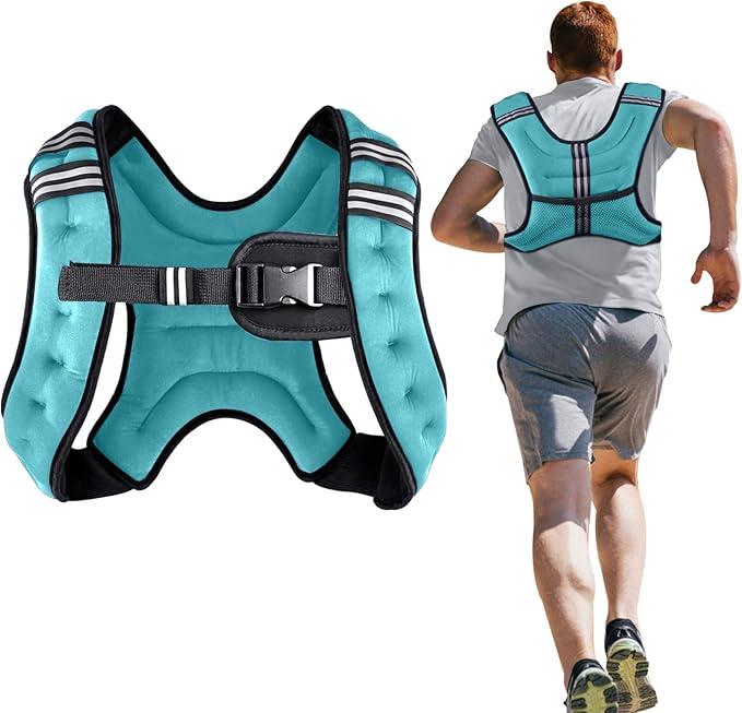 Weighted Vest Weight Vest for Men Women Kids Weights Included, Body Weight Vests Adjustable for Running, Training Workout, Jogging, Walking, 8 lbs