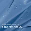 Auban Extra Large Shower Cap, Double-Layer Waterproof Reusable Satin Lining XL Shower Bonnet for Women Long Hair, Braids, Locs, perms