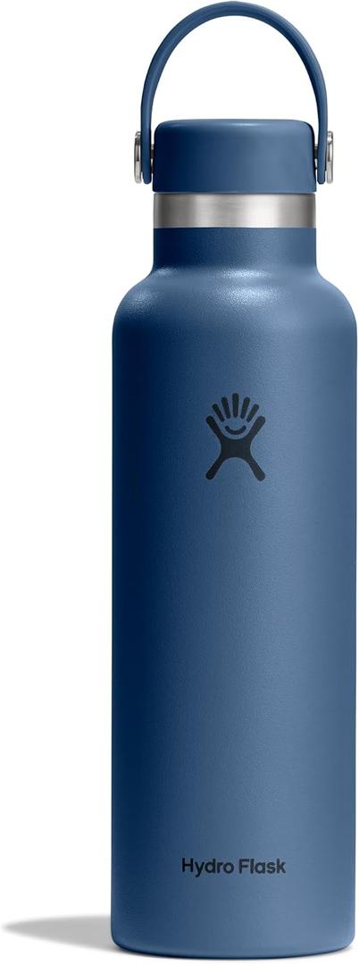 Hydro Flask Water Bottle - Insulated Stainless Steel - Non Spill, Leakproof in 21 Oz Harbor Blue
