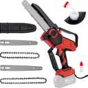 Mini Cordless Chainsaw for Milwaukee M18 Battery,6 Inch & 8 Inch Electric Battery Powered Brushless Chainsaw,400W Auto Oiler Hand Saw for Wood Cutting Tree Trimming (Only Tool)