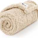 Luciphia Premium Fleece Pet Blanket for Small Medium Dogs Puppy Soft Sherpa Calming Cat Throw Blankets(Beige,41x31 inches)