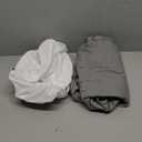 Bassinet Mattress Pad Cover, Fits 12" x 27" Moses Basket and Silver Cross Stroller Bassinet Mattress, 2 Pack, Ultra Soft Waterproof Breathable, White and Grey