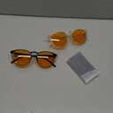 2 Pack Blue Light Glasses For Woman/Men Blue Retro Round Light Blocking Glasses