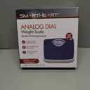 SmartHeart Analog Body Weight Scale | Mechanical Scale | 286 lbs / 130 kg Capacity | Non-Skid Platform | Easy Dial Calibration | No Batteries Needed