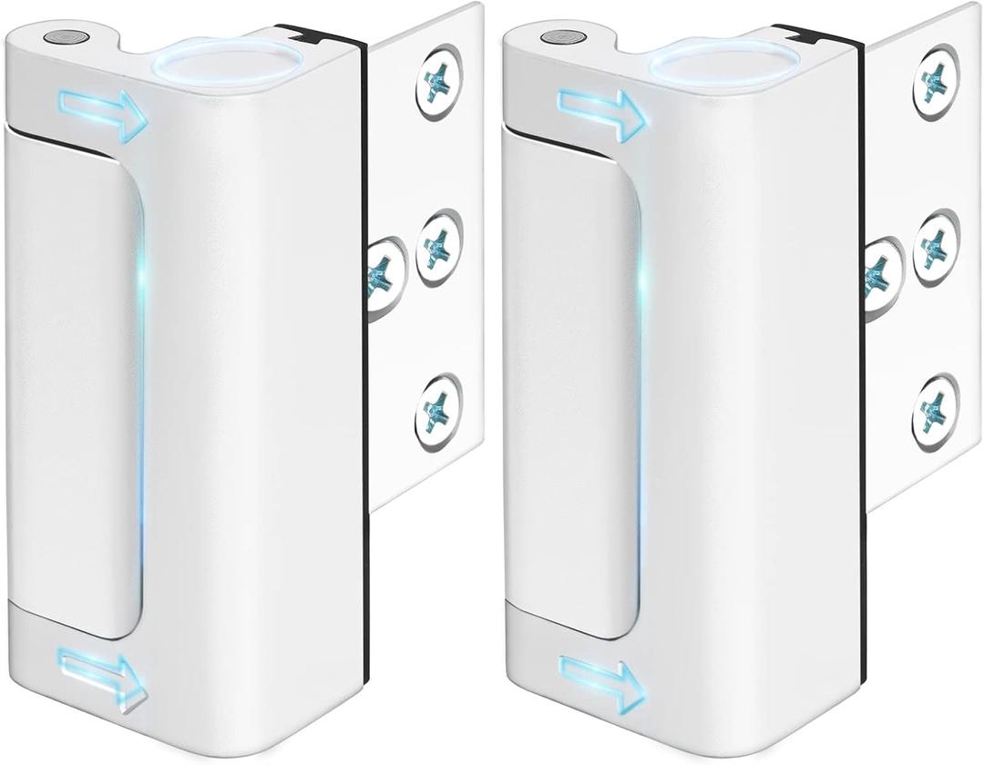 Door Lock for Front Door Kids Safety - Home Security Door Reinforcement Locks Child Proof for Doors Latches for Top of Inside Childproof Flip for Night Bedrooms Apartment Add Extra Lock