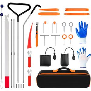 29PCS Car Tool Kit Set, Stainless Steel Essential Automotive Tools Sets with Carrying Bag
