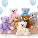 MorisMos Bulk Teddy Bear Stuffed Animals Plush Toys for Kids, 14 inch Teddy Bear for Baby Shower Centerpiece Decorations, 7-Pack Small Stuffed Animal Wholesale Gifts for Birthday Christmas Valentines
