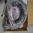 Roman Tub Faucet with Hand Shower, Matte Black Deck Mount Waterfall Tub Faucet High Flow 3 Hole Bathtub Faucets Sets