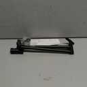 Matte Black Shower Head Extension - 13'' Adjustable Arm for Rain & Handheld, Locking Nuts, Universal Connector