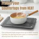 Stone Drying Mat for Kitchen Counter - Marble Diatomaceous Earth Dish Drying Stone, 15.8 x11.8" Sink Mat (Grey) (Gray)