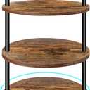 Cupcake Stand, 360° Rotating Wooden Cupcake Stand 3 Tier Large Dessert Table Display Set Cupcake Tower Tiered Tray Stand Serving Tray for Party Supplies Vendor Display Farmhouse Decor