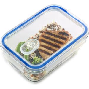 1790 Glass Meal Container with Lid (Rectangle, 3.4 Cups (800 ml)