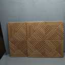 2 Pack Large Acoustic Panels,23.6 x 23.6 Inches Soundproof Wall Panels,Decorative Sound Panels,Self-Adhesive Acoustic Wall Panels,Decorative Soundproof Panels for Home Studio Office,Log color