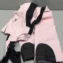 Oymyakon Women's Snowboard Bibs Snow Overalls Waterproof Windproof Insulated Ski Bib Pants (Medium, Pink)