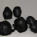 Kids Protective Gear Set, Knee and Elbow Pads with Wrist Guards for Ages 3-8 Year Toddler, 3 in 1 Enhanced Material Protective for Skating Cycling Bike Roller Scooter, Includes Organizer Bag (Black)