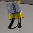 RIIEYOCA Right Angle 3 Prong Power Coiled Cord,90 Degree 18AWG NEMA 5-15P to IEC 320 C13 10A 150V TV Power Spring Cable for Computer, PC, Desktop, Printer, Scanner 1.97FT-4.9FT(R)