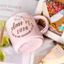 Graduation Gifts for Her Women Daughter Sister Bestie - Cute Class of 2026 Coffee Mug - Novelty Senior Night Birthday Christmas Gits for College Master Phd 2026