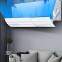 Retractable Air Conditioner Air Deflector, Universal Adjustable Air Conditioning Deflector Air Diverter Cover Telescopic Anti-Wind Baffles Anti Direct Blowing Windshield Wind Guide  white#1