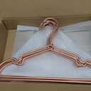 Koobay Rose Gold Metal Wire Children Baby Non Slip Toddler Infant Newborn Kids Hangers,12.6" Space Saving Baby Clothes Coat Children's Closet Durable Hangers 10 PCS