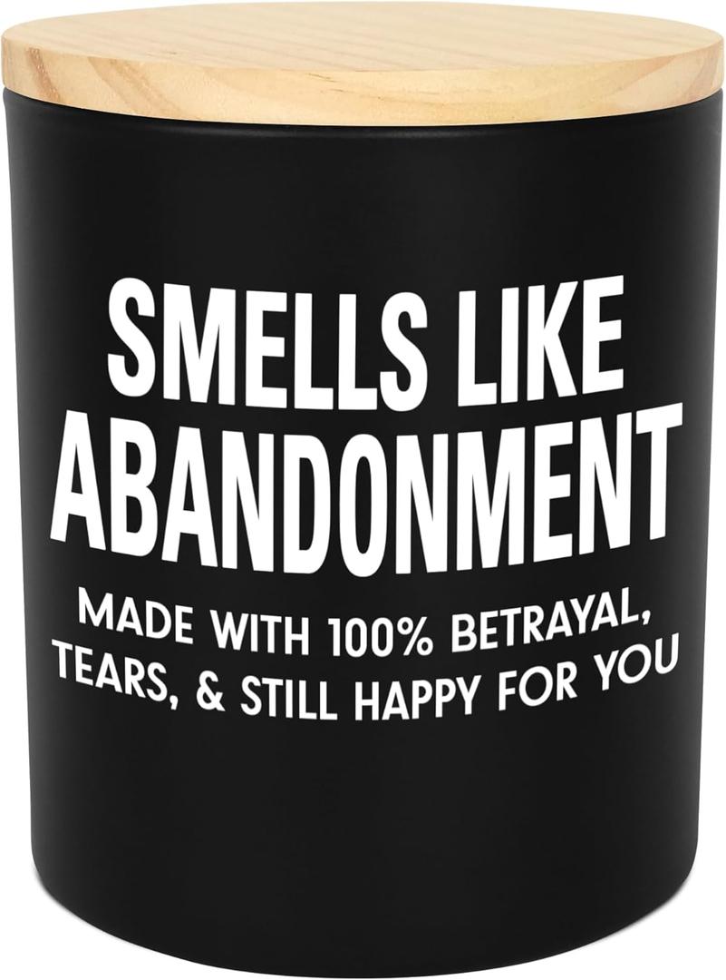 Christmas Farewell Gifts for Coworkers - Long Lasting Vanilla Lavender Scented Candle 10oz - Funny Retirement Going Away Coworker Leaving Gifts for Men Women Friends Boss