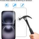 [3+3 Pack Glass Screen Protector for iPhone 16 with Camera Lens Protector, 6.1 Inch HD Clear Tempered Glass Film for iPhone, Anti-Scratch, Bubble Free, Case-friendly