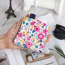 2Pcs PU Leather Small Squeeze Coin Purse Pouch Mini coin Bag Unique And Cute Wallet Cosmetic Bags Change Bag For Women Girls Men Yellow and white flowers