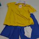 Men's Yellow Shirt Blue Shorts Full Outfit Costume Adult Cosplay Large