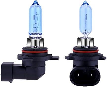 NEWBROWN 9012 HIR2 Headlight Bulb Halogen Bulb 5000K Super White Light Long Life Replacement PX22D 12V/55W (9012/HIR2, 2 Pack)