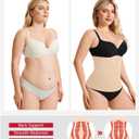 Nebility Womens' Waist Trainer Tummy Control Waist Cincher Slim Body Shaper (Beige, S)
