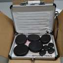 Hot Stones Massage Warmer Kit, 9Pcs Hot Stones Massage Set Portable Hot Stone with Heater, Hot Rocks Basalt Massage Stones for Home Spa Warming Therapy Relaxing