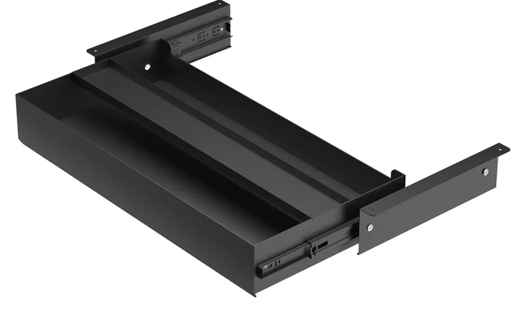 Under Desk Drawer (22.6''x10''x2.8'') with Sliding Pencil Tray, Office Desk Drawer Attachment, Extra Storage Organizer